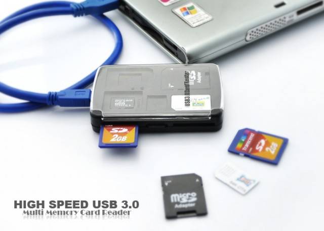High Speed USB 3.0 Multi Memory Card Reader - K159