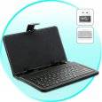 Leather Keyboard Case for 7 Inch Android Tablet PC (Samsung Galaxy Tab, HTC Flyer) - A105