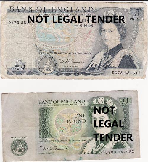 UK - 6 Pounds in old notes