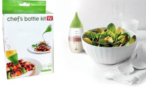Chef's Bottle Kit - 2 Silicone Squeeze Bottles and 3 Tips