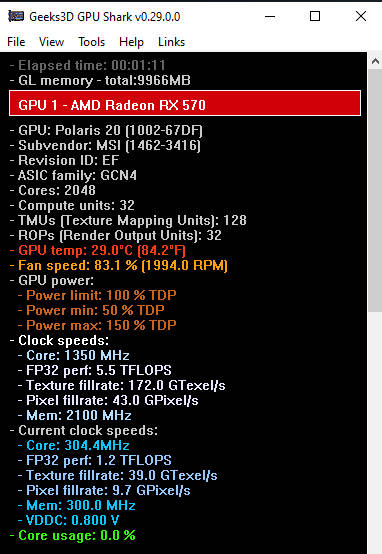 MSI AMD Radeon RX 570 4 Gb graphics card for sale (EXCELLENT CONDITION)