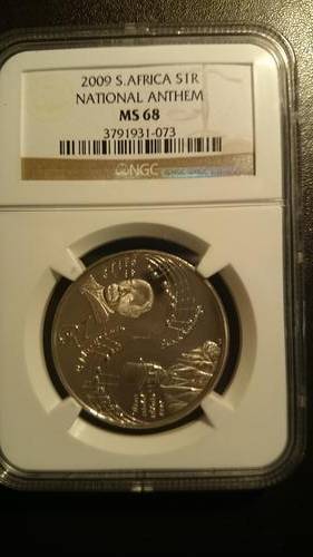 2009 National Anthem uncirculated silver R1 coin