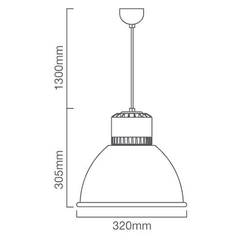 Eurolux PR365 Xin LED Highbay 30w 4000K