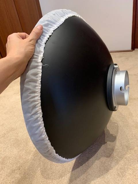 Falcon Eyes 56cm Beauty Dish (Interchangeable Mount) with Elinchrom Mount.