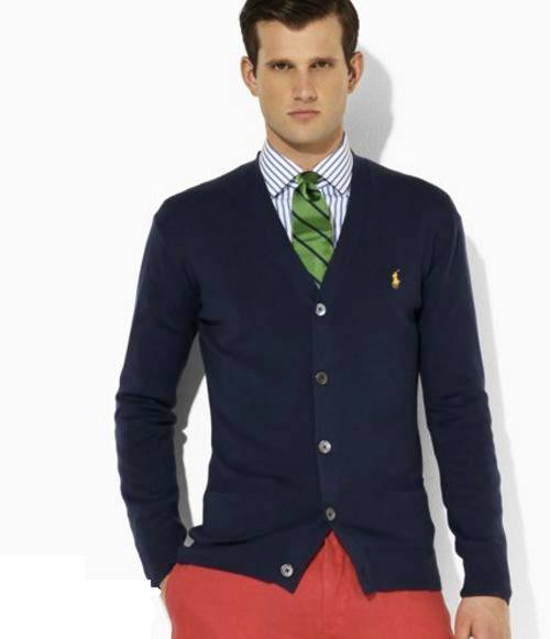 Polo - Ralph Lauren - navy blue - Cardigan - Size Large -