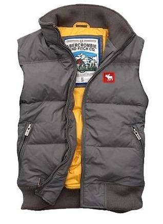 Abercrombie & Fitch - Puffer Jacket - Grey - Size Large - New -