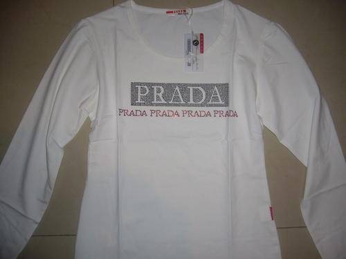 PRADA - WIHITE LONG SLEEVE TOP - SIZE LARGE - GREAT FOR WINTER -