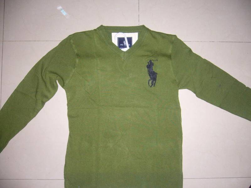 POLO - GREEN V NECK KNIT - JUST IN - NEW - SIZE LARGE -