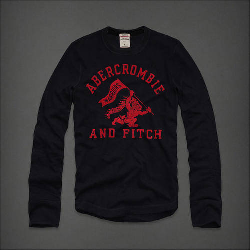 FREE SHIPPING - A&F ABERCROMBIE FITCH - MEN'S LONG SLEEVE T -SIZE LARGE -
