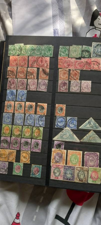 Stamp Collection `Stamps In Book`