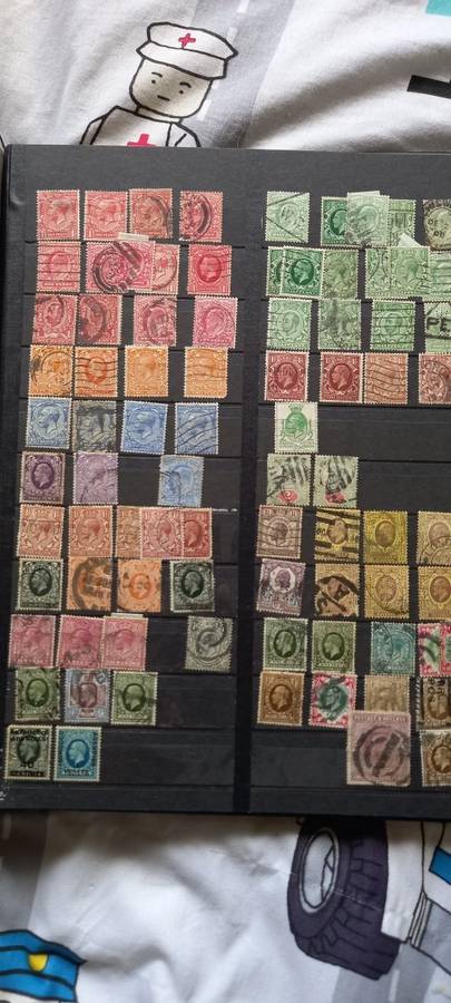 Stamp Collection `Stamps In Book`