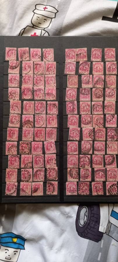 Stamp Collection `Stamps In Book`