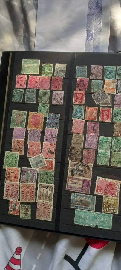 Stamp Collection `Stamps In Book`