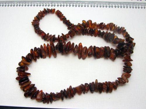Genuine Chunky Russian Amber Necklace made of Wild Untreated Beads from Kaliningrad City.