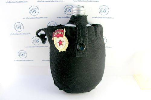Original Russian Soviet (USSR) Navy Water Bottle with USSR Military Badge.