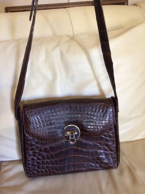 Vintage Crocodile leather handbag