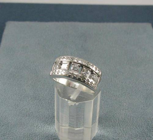 Vintage 925 Silver Cluster Ring
