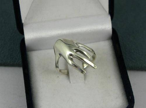 Unusual Vintage 925 Silver Ring. Maker Mark.