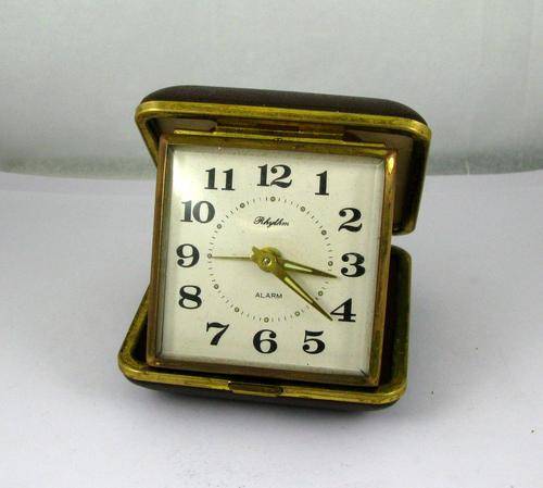 Retro Vintage Travel Alarm Clock "Rhythm".