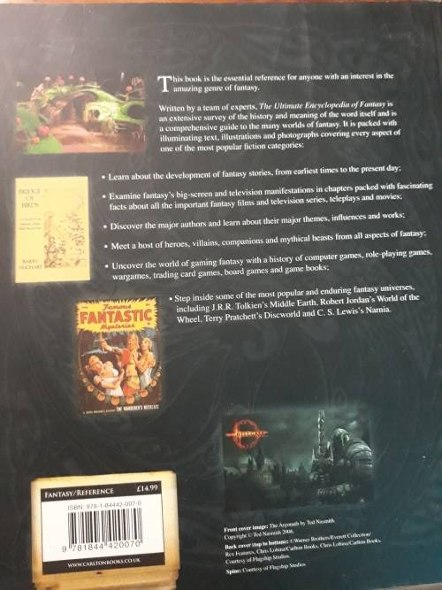 The Ultimate Encyclopedia of Fantasy - David Pringle, foreword by Terry Pratchett