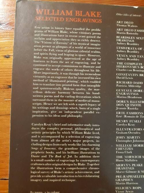 William Blake Selected Engravings - Carolyn Keay