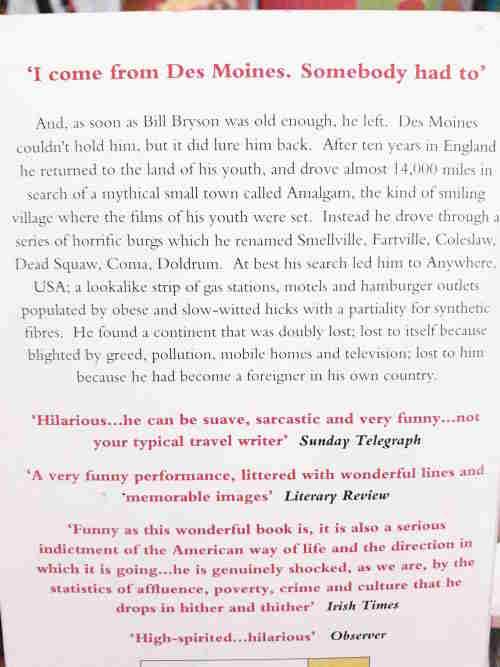 Bill Bryson collection - 15 titles by the popular travel author - NOW DOWN TO R800 FROM R1000