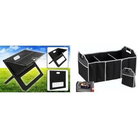 Portable Folding Braai Stand and Car Boot Organiser