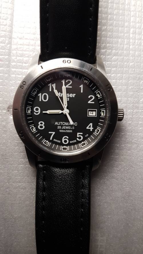 TRASER CLASSIC BLACK AUTOMATIC -WRIST WATCH