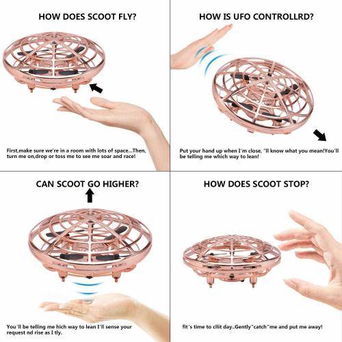 Interactive Aircraft, Hand-Controlled Flying Ball, Gravity Defying, Infrared Sensor, UFO