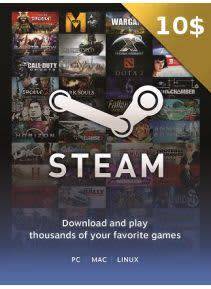 Steam Gift Card 10$ USD Steam Key - SAME DAY DELIVERY