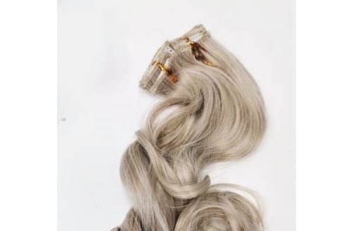 high quality syntheit mix 60cm clip in hair extentions, curl and straighten