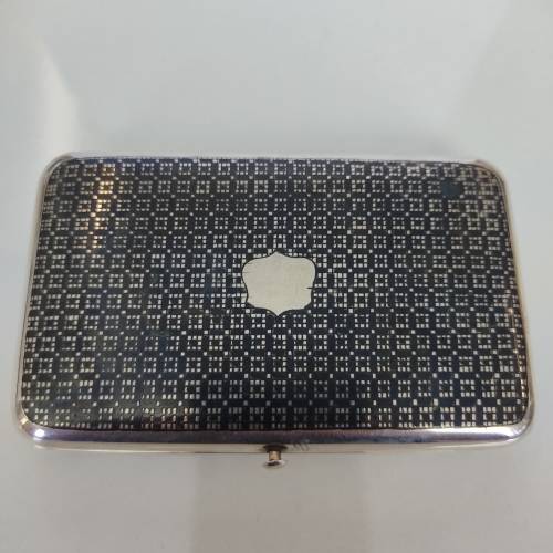 Vintage Russian Imperial Silver Niello Case #O0002