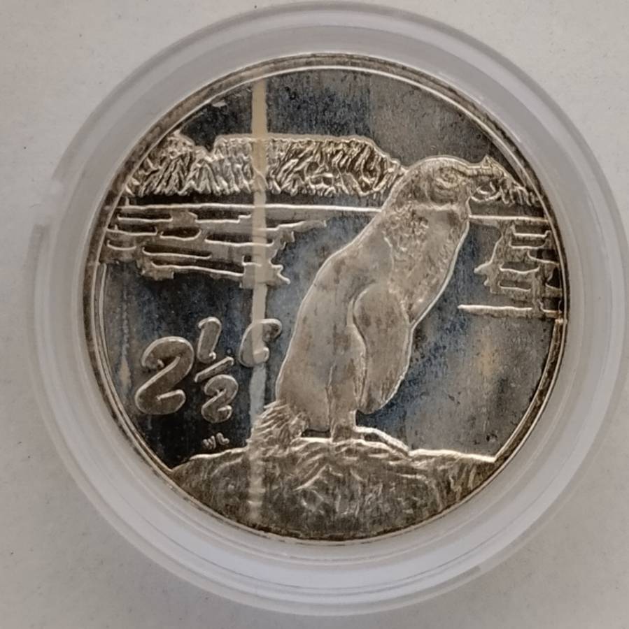 1998 2 and a Half Cent Penguin with pouch and certificate #C0093