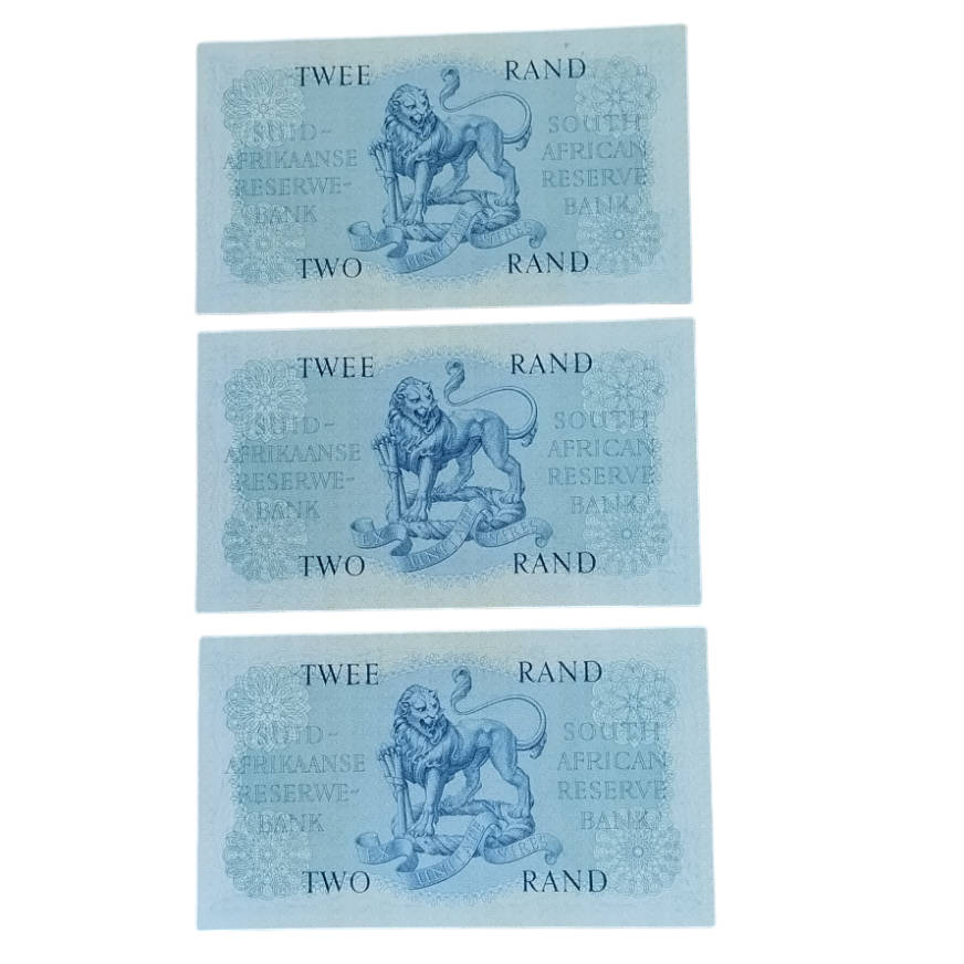 Two Rand Notes in Sequence AU (3 Notes) G Rissik  #N0016