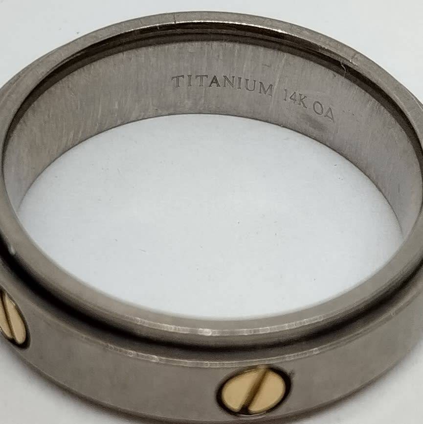 Titanium Mens Spinner Ring #F0051