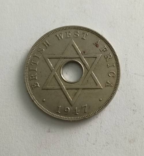 1947 BRITISH WEST AFRICA ONE PENNY.  GREAT CONDITION.
