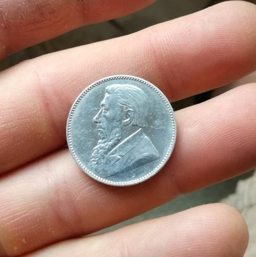 ZAR Paul Kruger 1897 Silver Shilling.