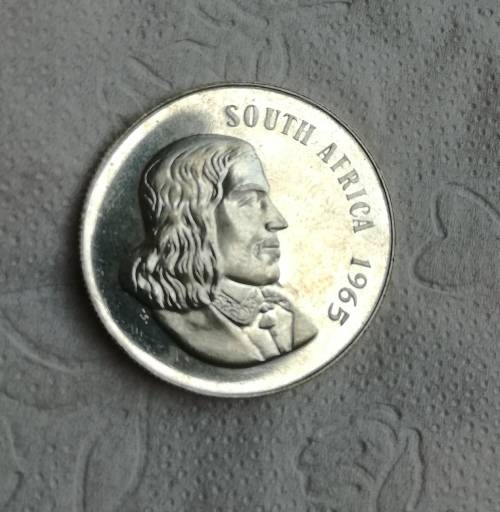 South Africa 1965 Silver Proof one rand.