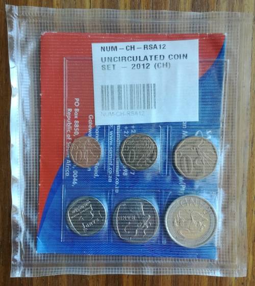 South Africa 2012 Uncirculated coin set.