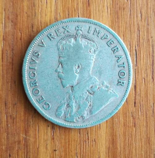 South Africa 1934 Silver two Shillings.