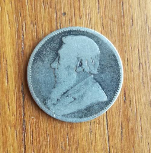 ZAR Paul Kruger 1895 Silver Shilling.
