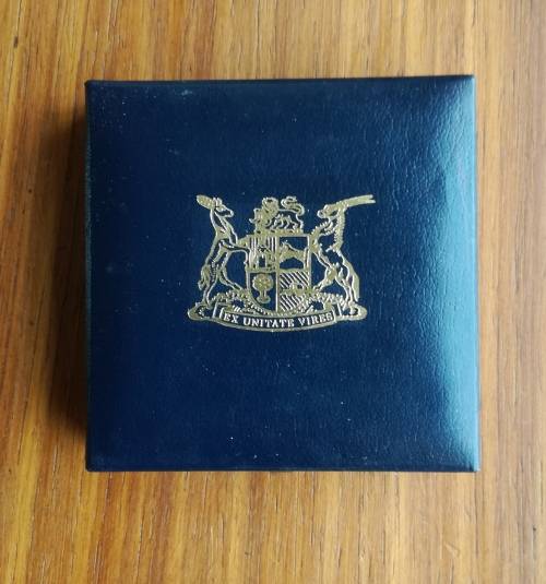 South Africa Silver Proof 1988 Les Huguenots one rand.