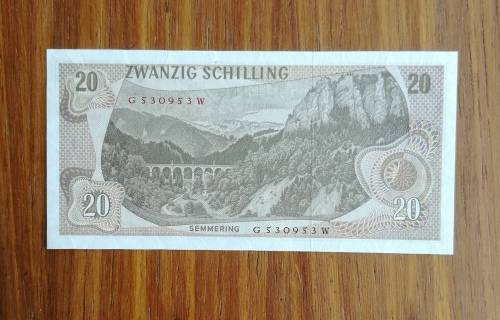 Oesterreich 1967 UNC 20 Schilling.