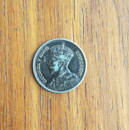 Southern Rhodesia 1934 Silver Sixpence.