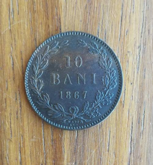 Romania 1867 UNC/AUNC 10 Bani.