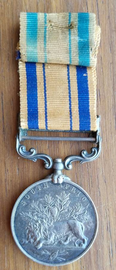 Queen South Africa Zulu war 1879 Medal awarded to O.M.R. COLENBRANDER STANGER MD. RIFLES.