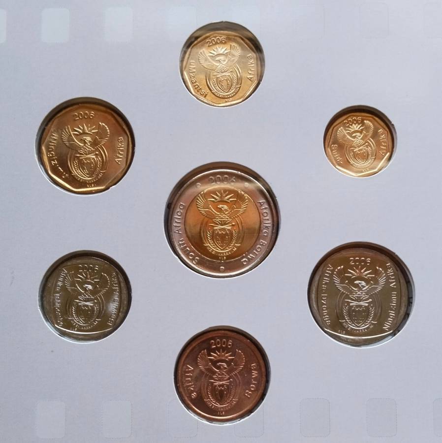 South Africa 2006 UNC Coin Set.