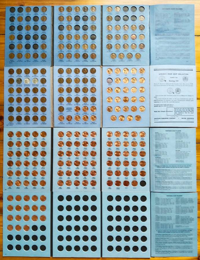 Very Big America (all different) cent collection in books. Nice items!