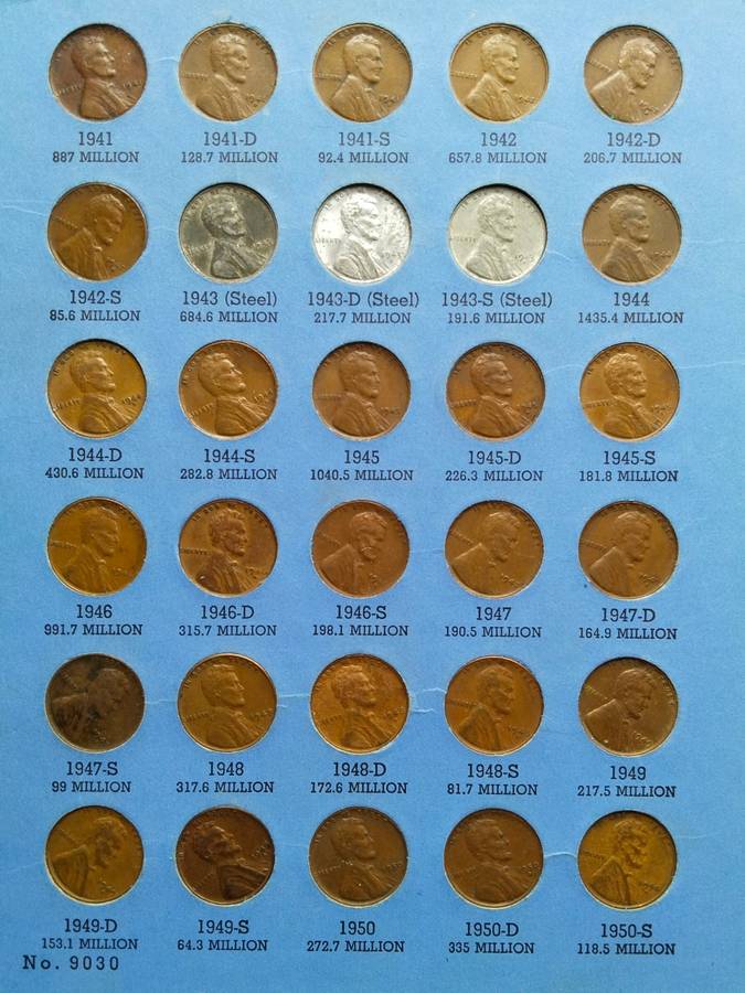 Very Big America (all different) cent collection in books. Nice items!