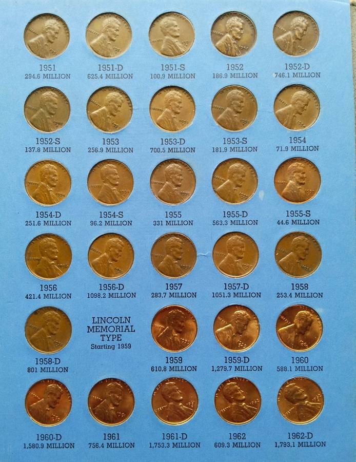 Very Big America (all different) cent collection in books. Nice items!